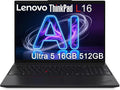 Lenovo ThinkPad L16 (Premium E16) Business AI PC Laptop (16' FHD+, Intel 12-Core Ultra 5 225U (> Ultra 7 155U), 16GB DDR5, 512GB SSD), Backlit KB, Fingerprint, 2x Thunderbolt 4, Webcam, Win 11 Pro