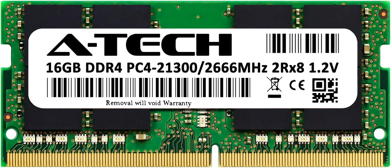 A-Tech 16GB RAM for Acer Nitro 5 AN515-54-5812 Gaming Laptop | DDR4 2666MHz SODIMM PC4-21300 (PC4-2666V) Memory Upgrade Module