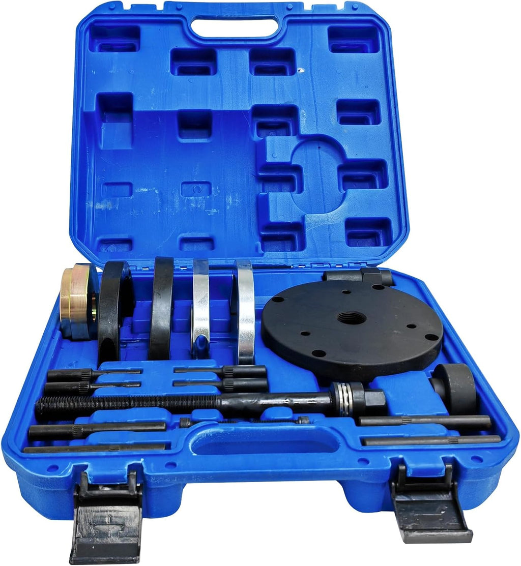 INTBUYING 20PCS Wheel Hub Bearing Unit Tool Set Installer Removal Automotive Mechanics Tool Kit Heavy Duty Bearing Splitter with Case 82mm