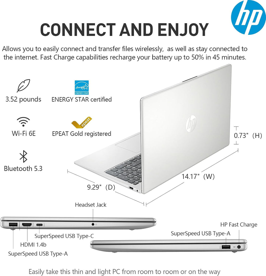 HP 15.6 Laptop Touchscreen Computer, Intel 10-Core i5,Touch Screen Laptop 15 Inch, 16GB RAM 1TB SSD, Windows 11 Pro, Number Pad