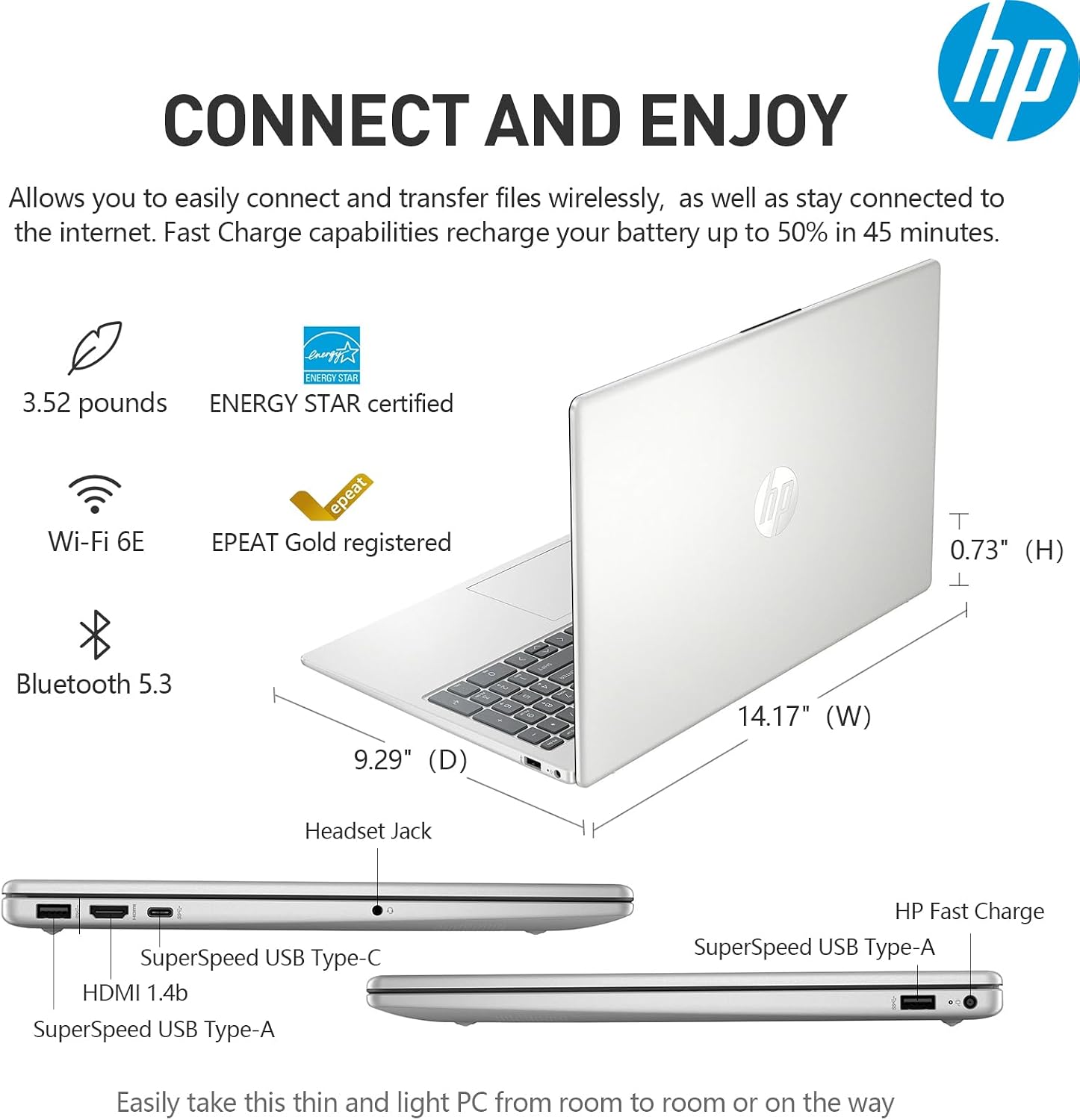 HP 15.6 Laptop Touchscreen Computer, Intel 10-Core i5,Touch Screen Laptop 15 Inch, 16GB RAM 1TB SSD, Windows 11 Pro, Number Pad