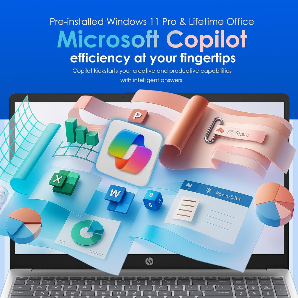 HP 15.6 Business Touchscreen Laptop Computer - w/Office Lifetime & Windows 11 Pro & DVD Drive | 15.6' HD 250 nits Touch Display | Intel i3 1215U | Wi-Fi6 | 32GB RAM • 1TB SSD