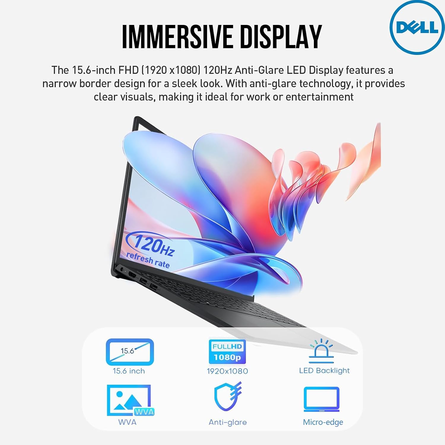 Dell Inspiron 15 3000 Laptop Computer, 15.6' FHD Student & Business Laptop PC | AMD Ryzen 7 (8-cores) | Windows 11 Pro | 64GB RAM 2TB SSD | 10-Key Number Pad | Black