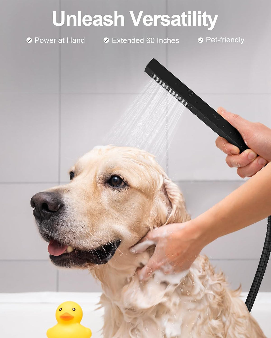 Thermostatic Shower System, 12 Inch Dual Rainfall Shower Heads for Ceilling & Wall Mounted with Handheld Sprayer, Matte Black