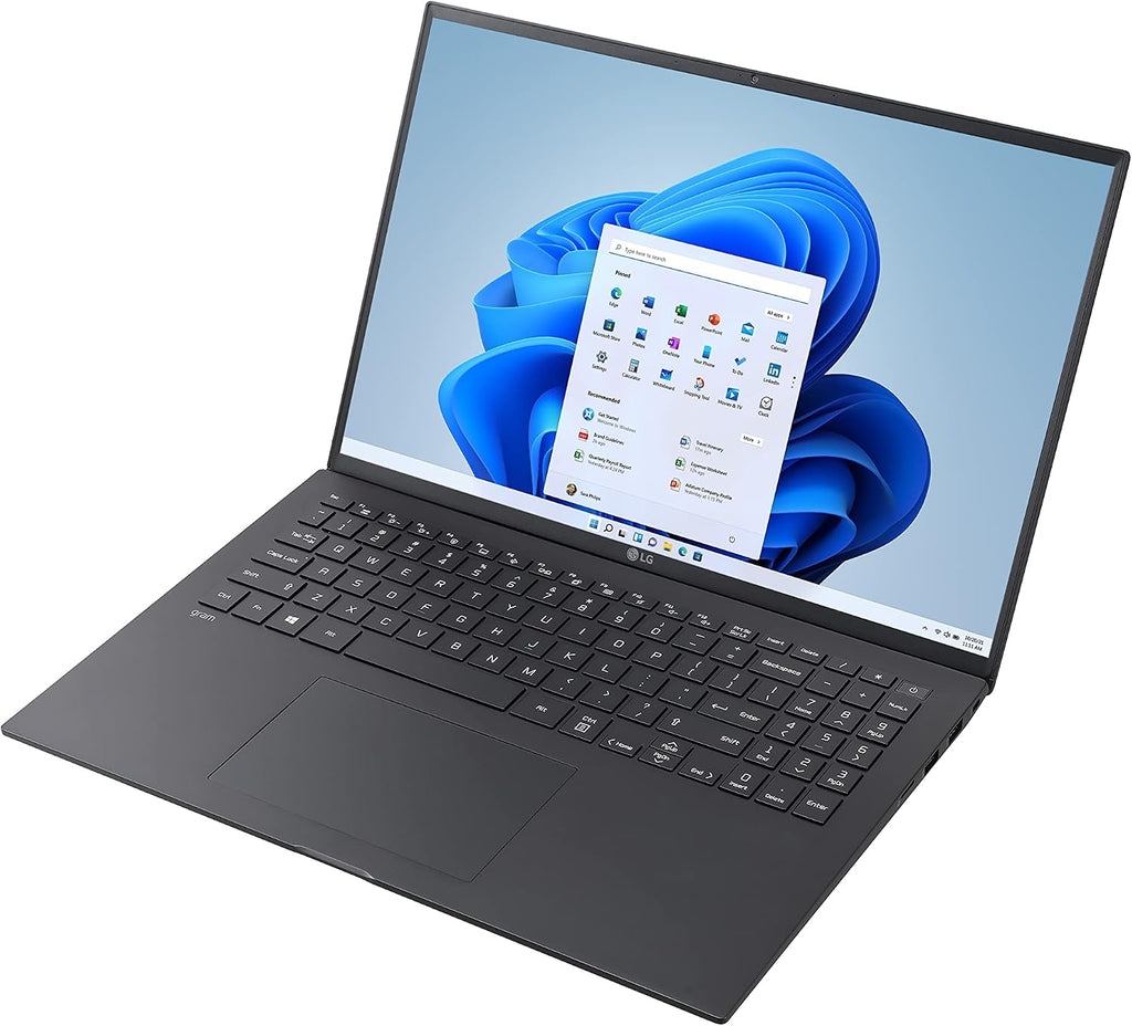 LG gram 16Z90P Laptop 16' Ultra-Lightweight, (2560 x 1600), Intel Evo 11th gen CORE i7, 16GB RAM, 256GB SSD, Windows 11 Home, 22 Hour Battery, Alexa Built-in, 2X USB-C, HDMI, USB-A - Black
