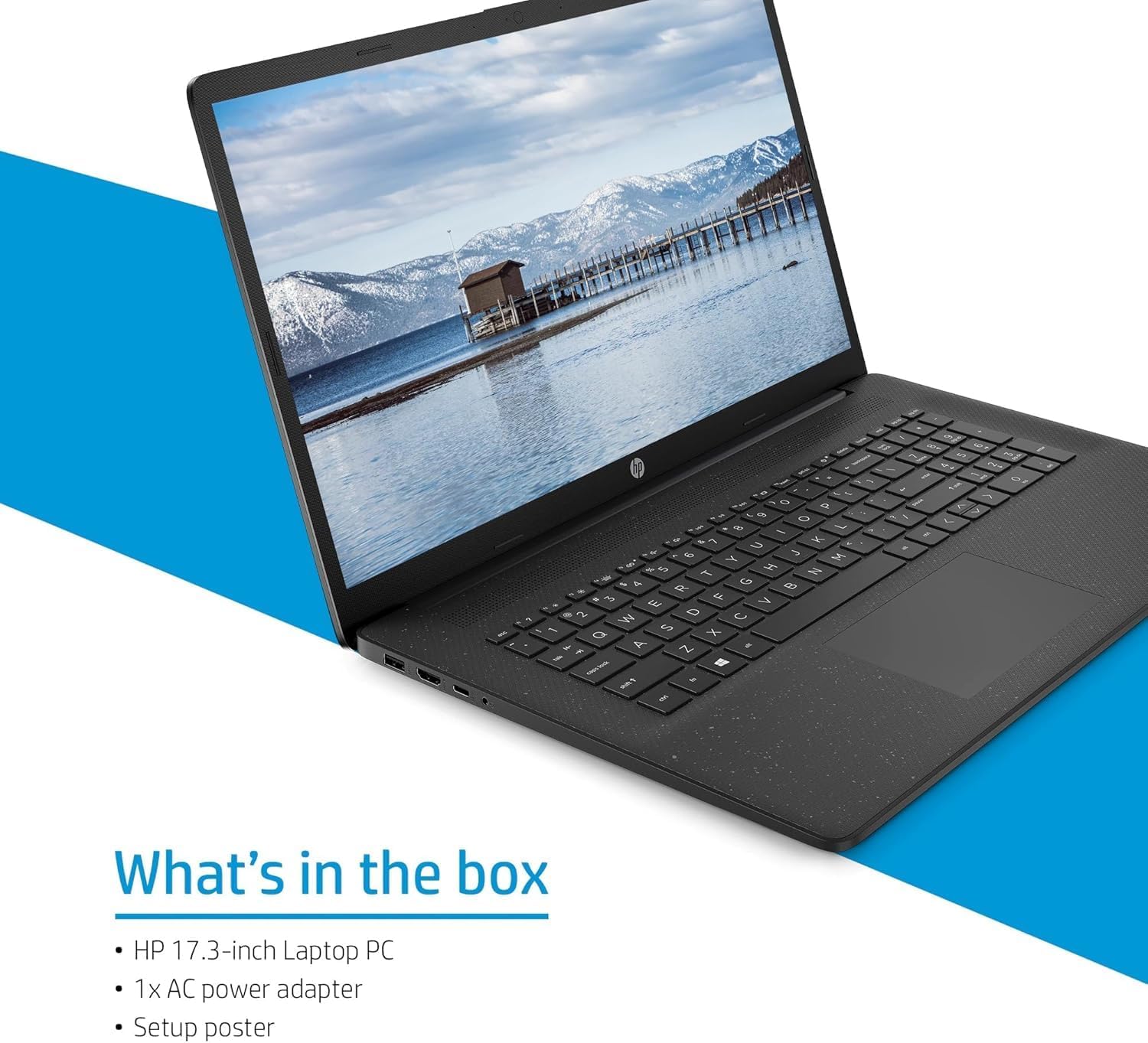 HP 17 Laptop (17.3' HD+ BrightView, Intel 10-Core i7-1355U, 16GB RAM, 512GB SSD, Narrow Bezel) for Business, Enterprise, Students, Long Battery Life, Wi-Fi, Webcam, Fast Charge, IST Mouse, Win 11 Home