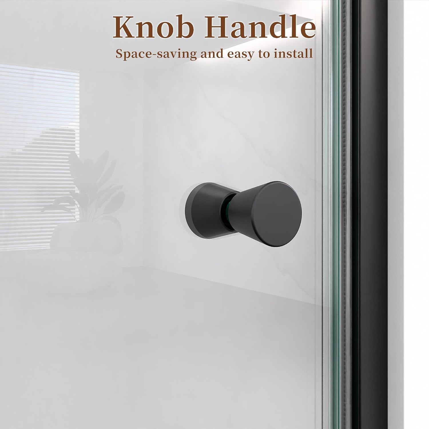 29-30' W x 72' H Semi-Frameless Matte Black Shower Door, ANSI/SGCC Certified 6mm Clear Tempered Glass, Pivot Swing Bathroom Door with Reversible Installation, Waterproof for Small Space