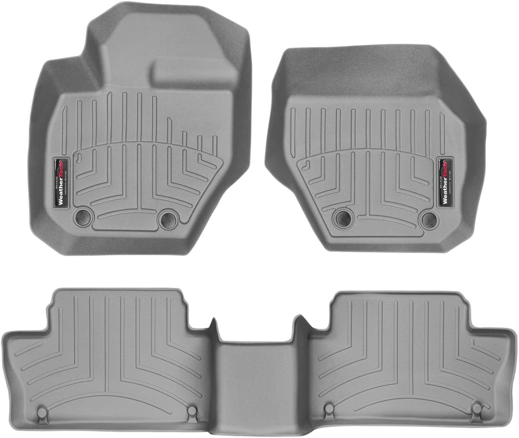 WeatherTech Custom Fit FloorLiners for Volvo XC60-1st & 2nd Row (46234-1-2), Grey