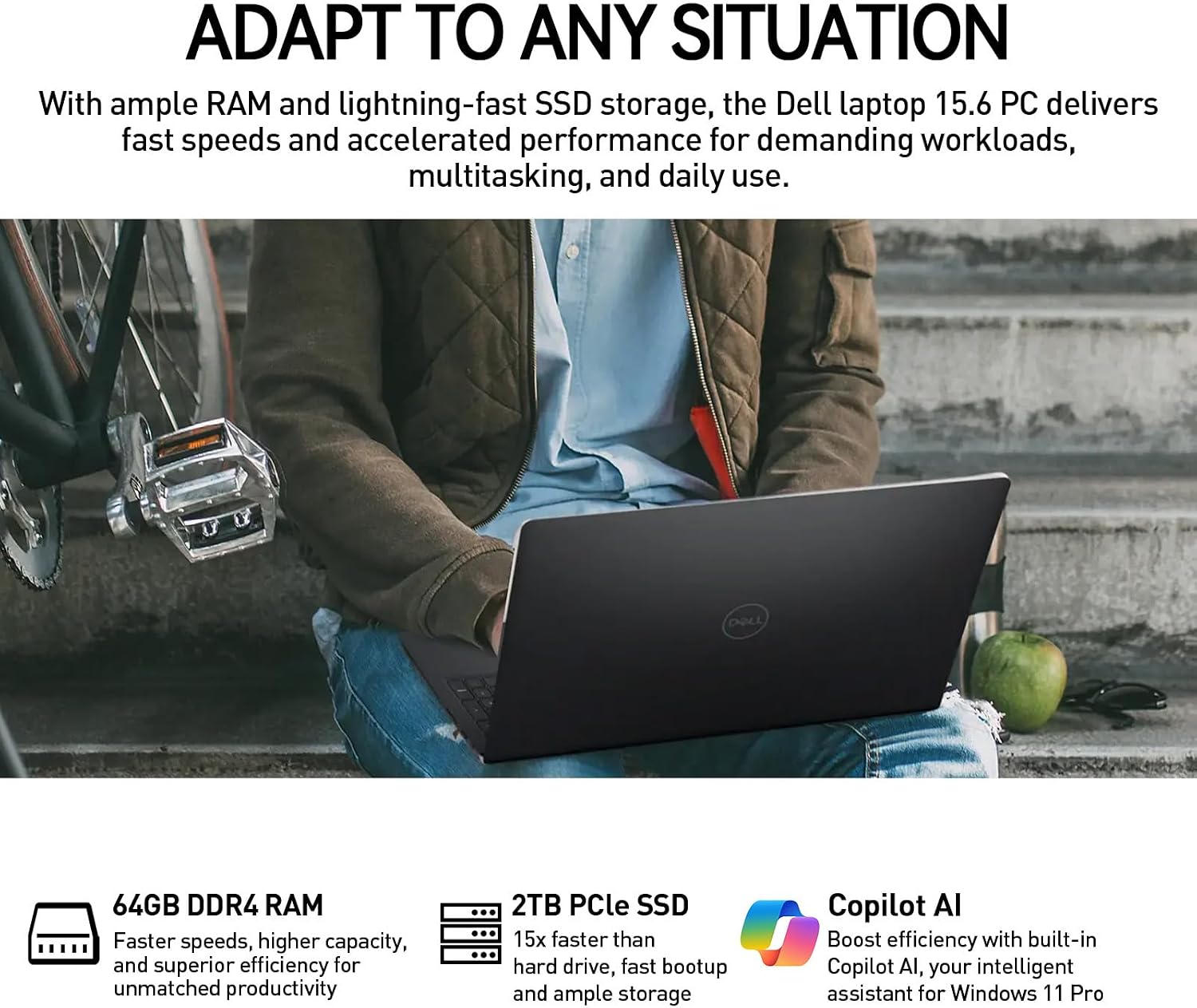 Dell Inspiron 15 3000 Touchscreen Laptop Computer, 15.6' FHD IPS Touch Screen Business Laptop PC, 13th Gen Intel Core i5 (10-Cores), Windows 11 Pro | 10-Key | 32GB RAM 2TB SSD