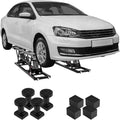 VEVOR Portable Car Lift - 5,000 LBS Capacity, Extended-Length Plates, 25.6' Max. Height, Heavy-Duty Carbon Steel Truck Lift with 120V Power Unit