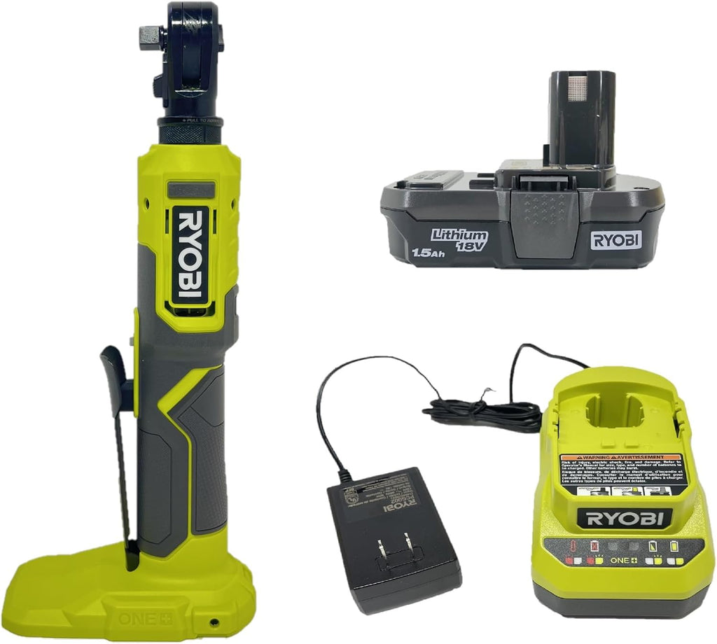 RYOBI 18V Cordless Multi-Size Ratchet Kit with Battery and Charger | PCL280K1