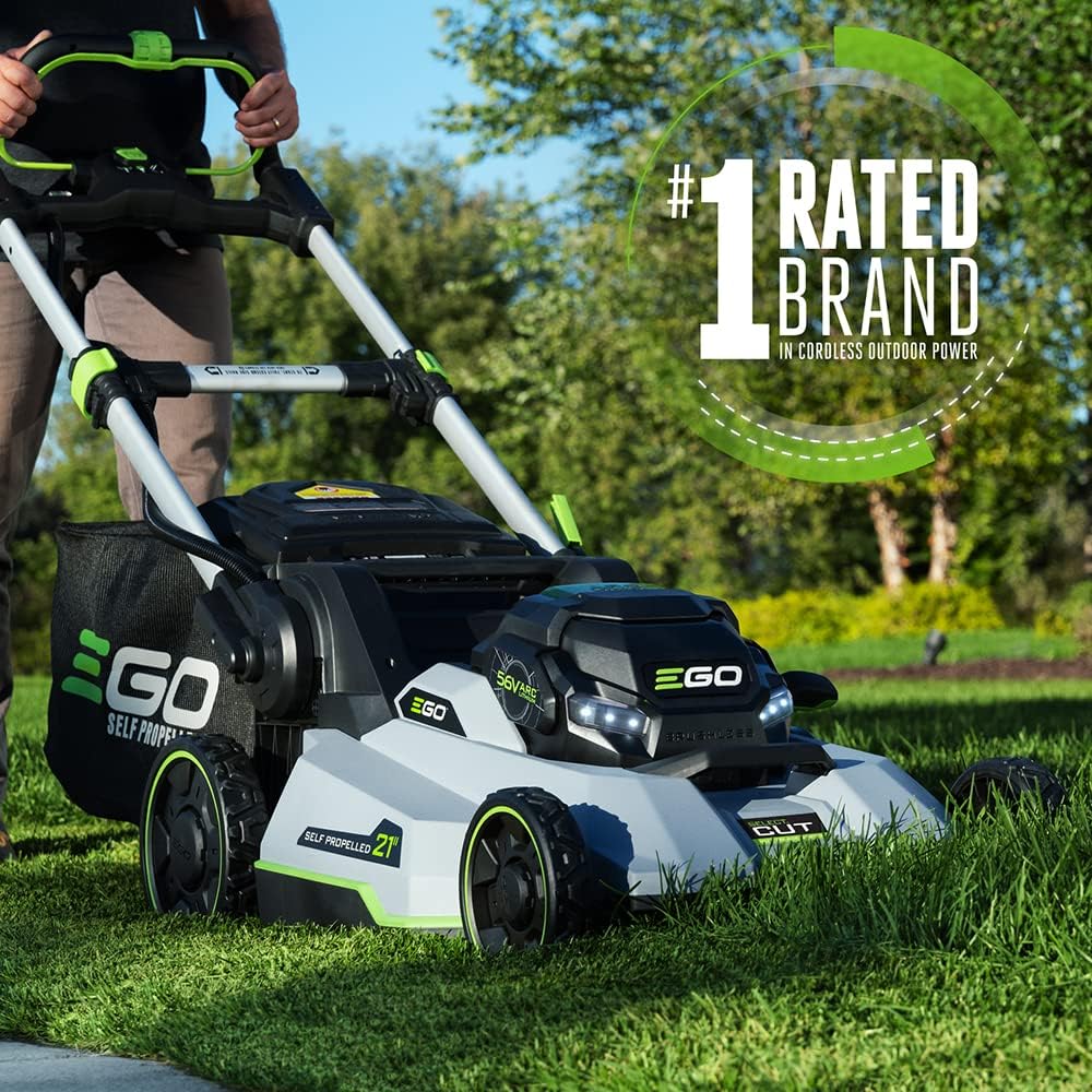 EGO Power+ LM2135SP 21-Inch Select Cut Lawn Mower & LB6504 650 CFM Variable-Speed 56-Volt Lithium-ion Cordless Leaf Blower 5.0Ah Battery and Charger Included