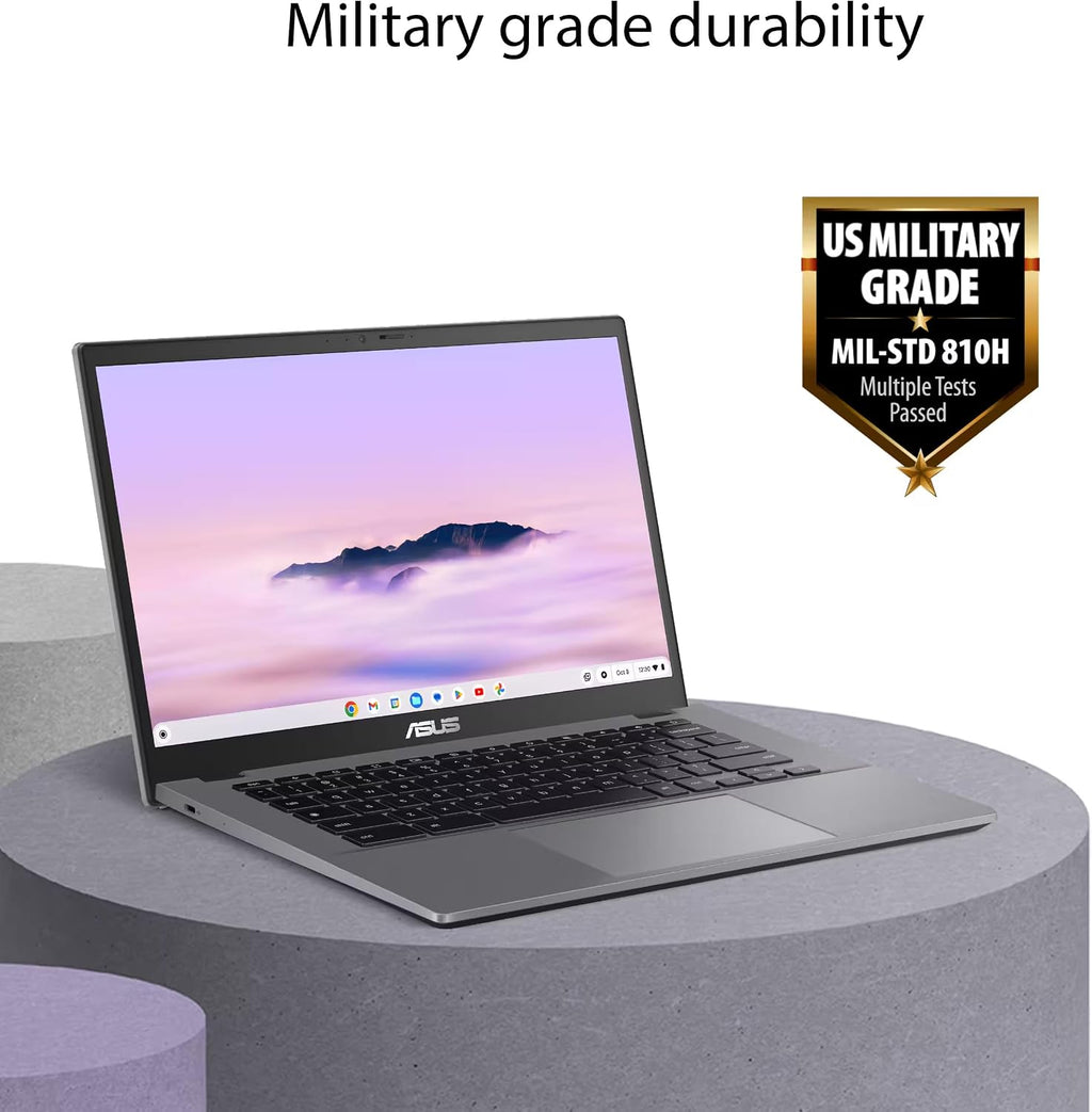 ASUS Chromebook Plus CX34 Laptop (14' FHD Touchscreen, Intel Core i5-1335U, 8GB RAM, 256GB Storage (128GB+128GB SD)) Enterprise Business, Student, 1080p Webcam, Google AI, IST HUB, Wi-Fi 6E, Chrome OS