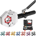 Hydraulic Hose Crimper AC Crimping Tool with Snap-On 7 Dies Manual Handheld Hydra-Krimp for AC Hose, Auto A/C Line, Air Conditioning Repair Tool(71500)