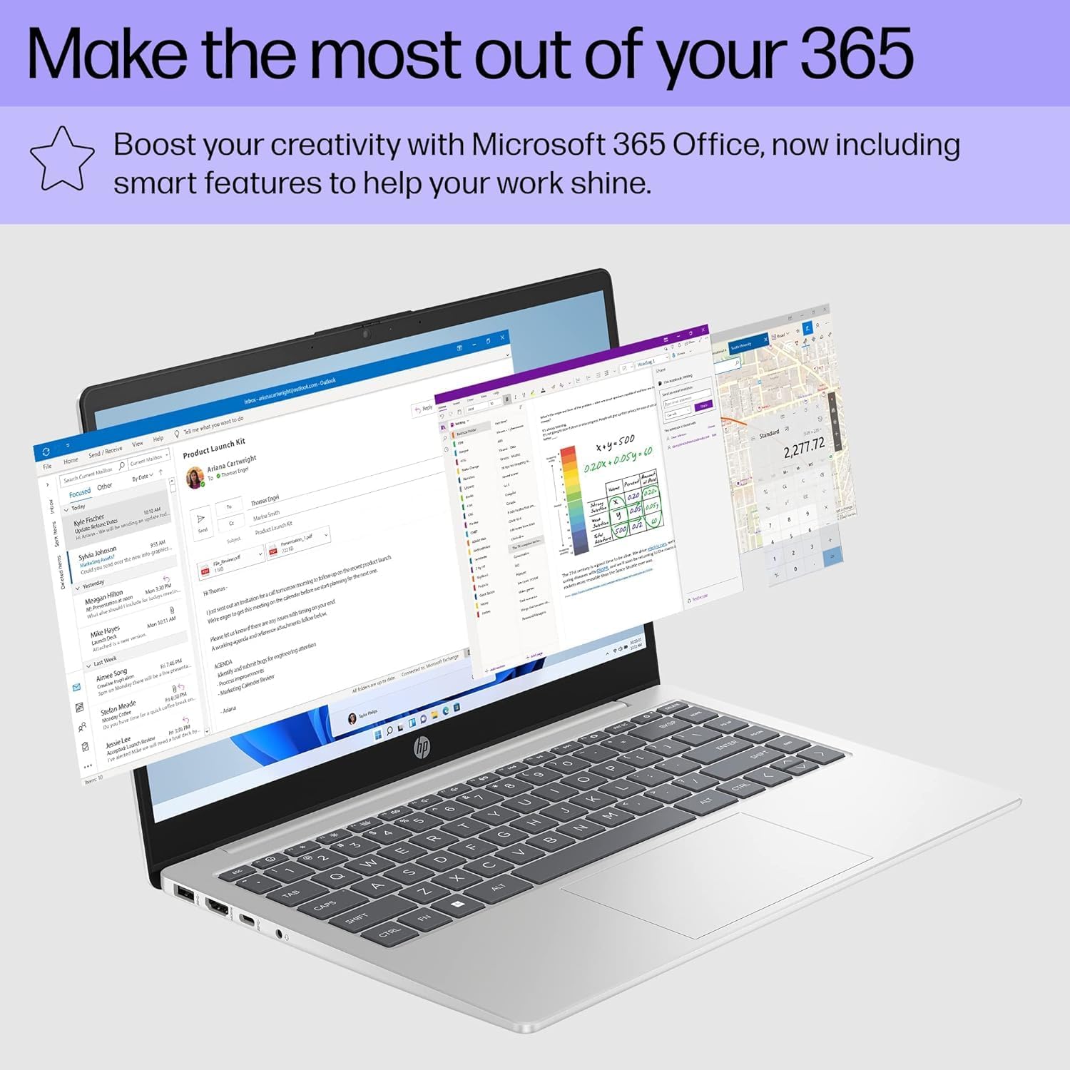 HP 14 FHD Laptop Computer, Intel Quad-Core Pentium N200 (Beat i5-8250U), 16GB RAM, 1TB SSD, WiFi, Webcam, Fast Charge, Backlit Keyboard, 1 Year Microsoft Office 365, Win 11, w/GM Accessory