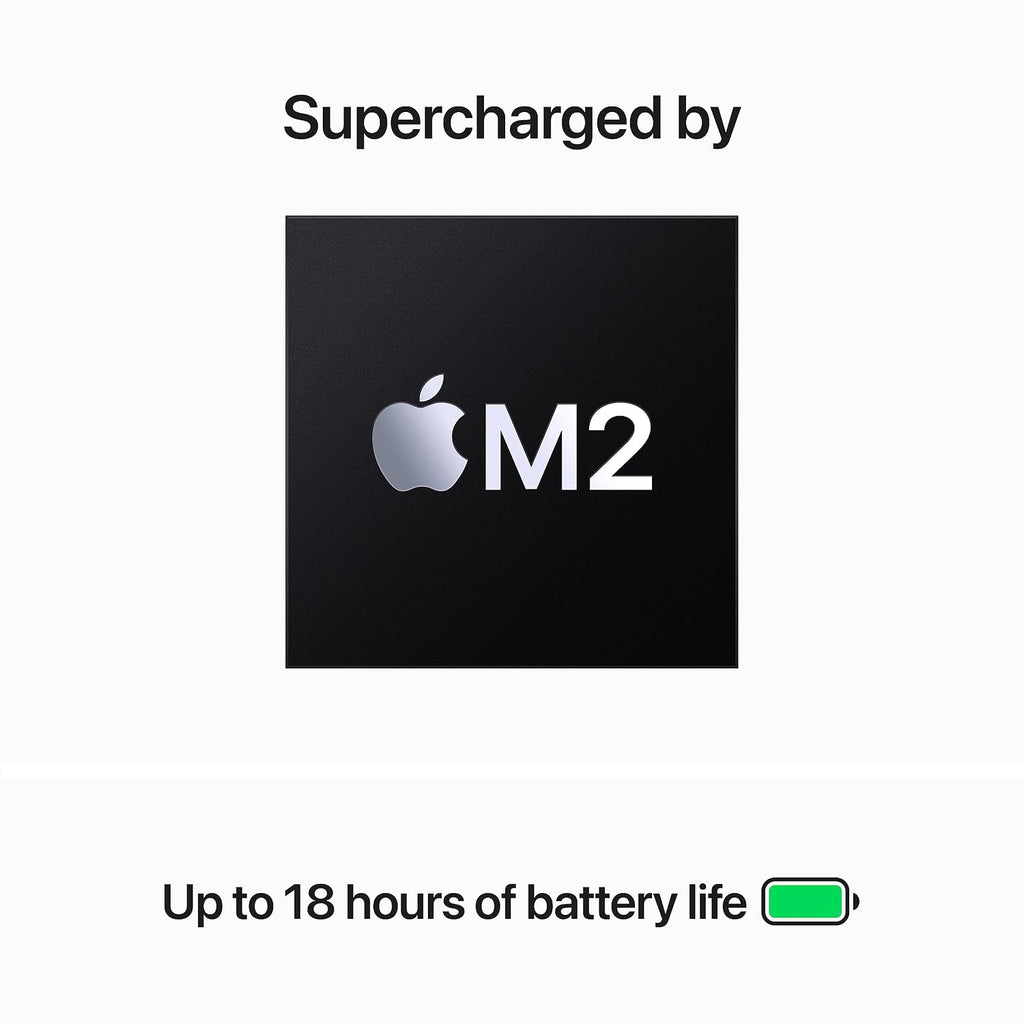 2023 Apple MacBook Air with Apple M2 Chip with 8-Core CPU/10-Core GPU (15-inch, 8GB RAM, 512GB SSD Storage) (QWERTY English) Starlight (Renewed)