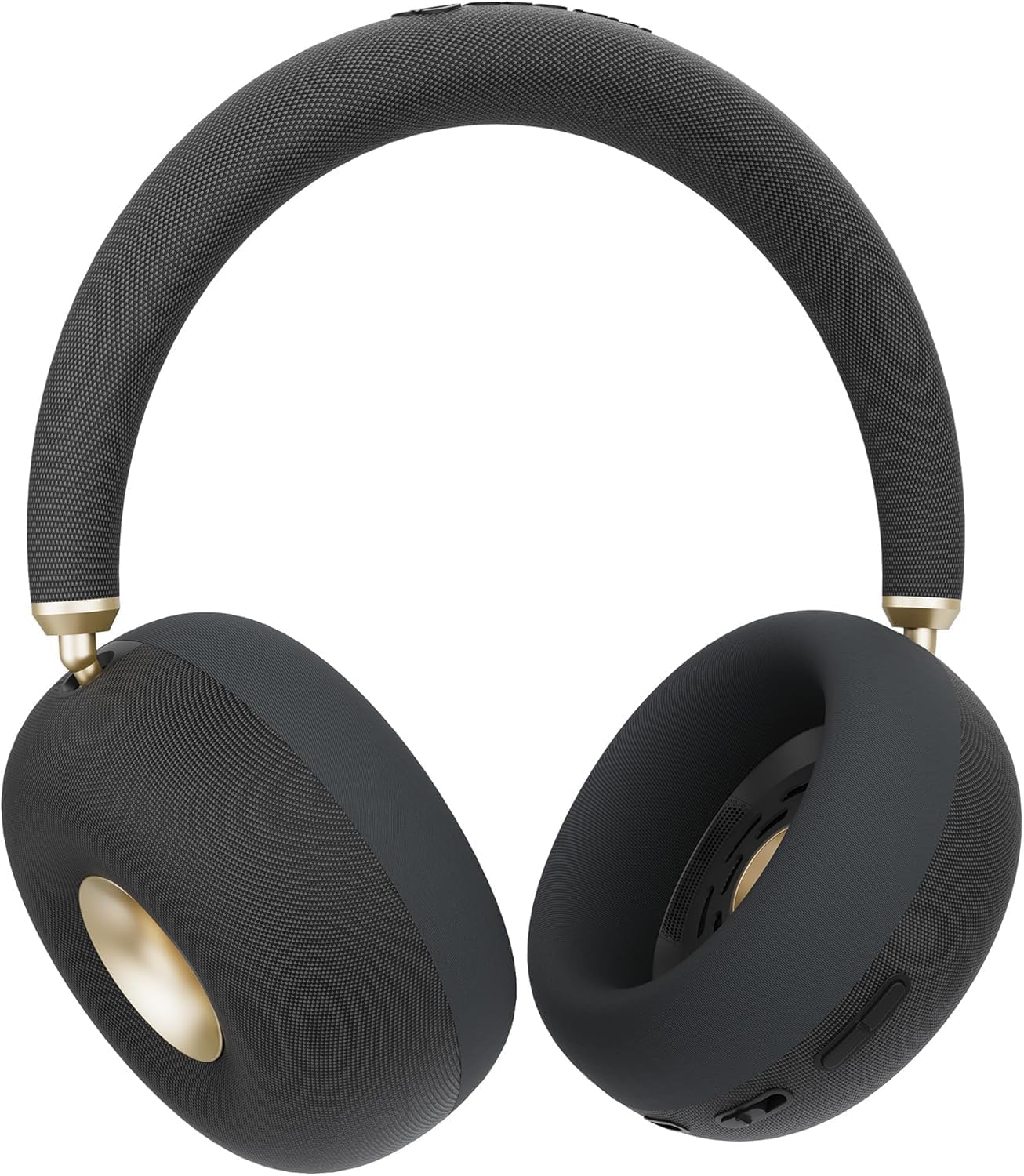 BUGANI AirCore Open-Ear Wireless Headphones: Bluetooth 5.3 Over-Ear Headset with Removable Noise-Canceling Ear Caps, Dual-Driver HiFi Sound, 27H Battery Life Comfortable Fit, Type-C Fast Charging