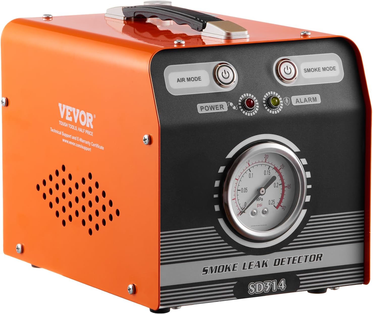 VEVOR Automotive Smoke Machine Leak Detector, EVAP Smoke Machine Leak Tester with Built-in Air Pump & Pressure Gauge, Dual-Mode Diagnostic Leak Detector for Vacuum, Fuel, Pipeline System Testing