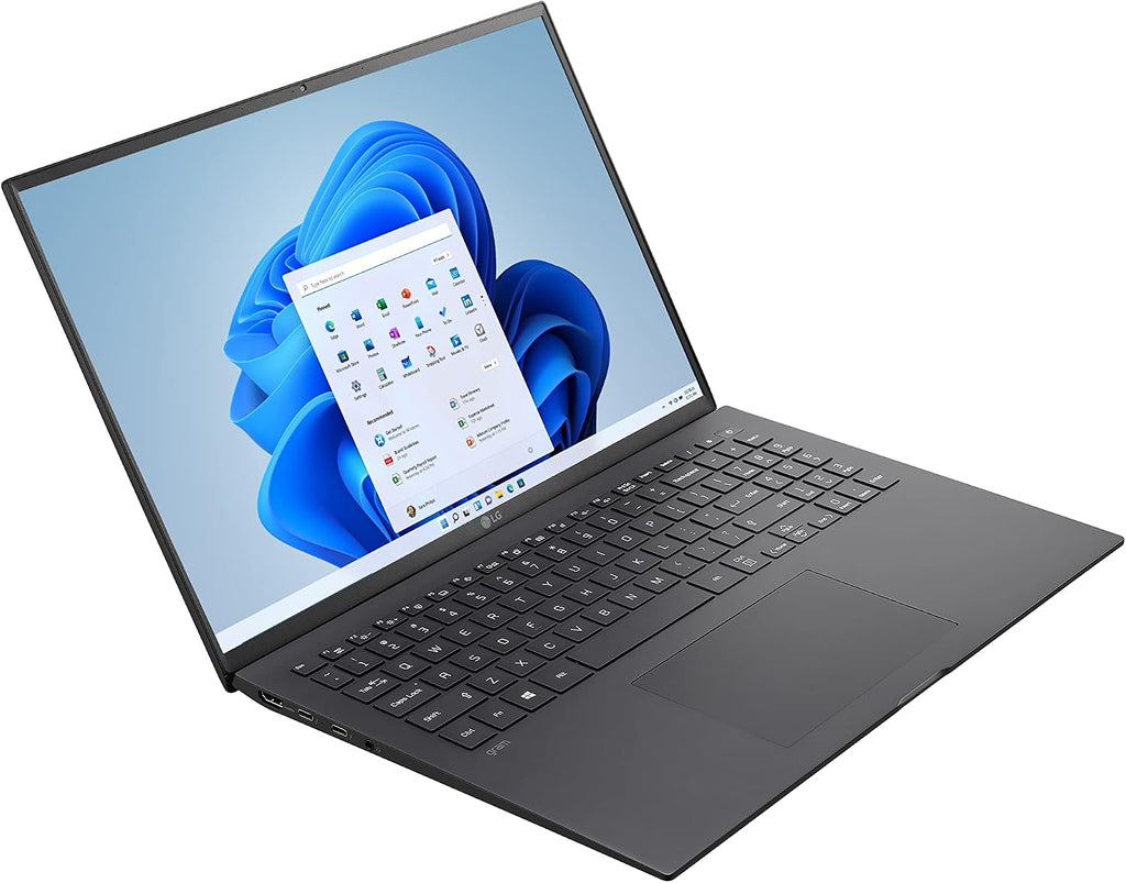 LG gram 16Z90P Laptop 16' Ultra-Lightweight, (2560 x 1600), Intel Evo 11th gen CORE i7, 16GB RAM, 256GB SSD, Windows 11 Home, 22 Hour Battery, Alexa Built-in, 2X USB-C, HDMI, USB-A - Black