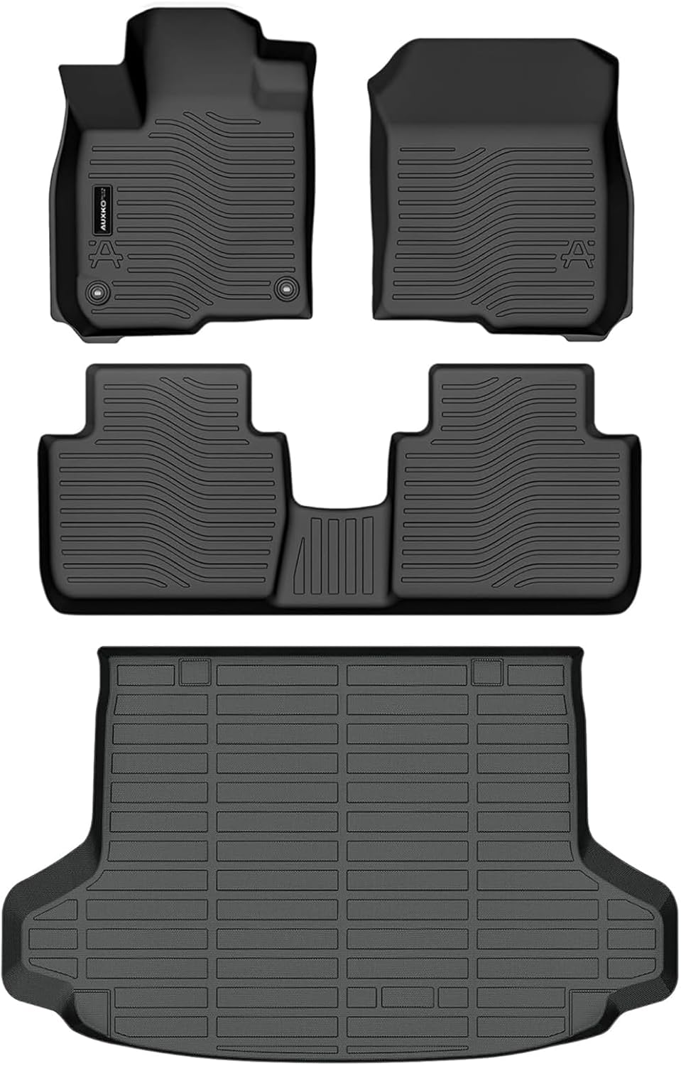 Auxko All Weather Floor Mats Cargo Liner Fit for Honda HR-V(Include Hybrid) 2023 2024 2025 2026 TPE Rubber Liners HRV Accessories All Season Guard Odorless Anti-Slip Floor Mats Cargo Liner