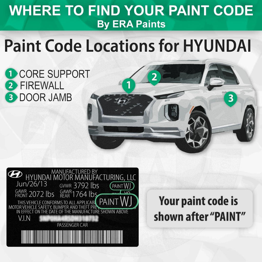 ERA Paints 2C/S2C - Machine Gray for HYUNDAI Exact Match Automotive Touch Up Paint Spray - 2K Pro Kit