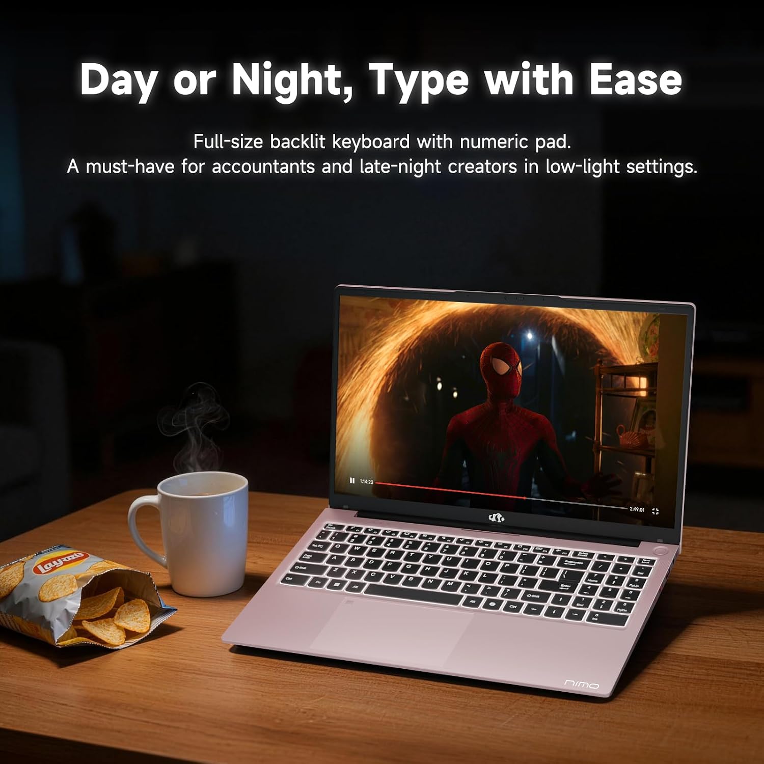 NIMO 15.6' IPS FHD-Business-Laptop, 8 Cores AMD Ryzen 7 Pro 6850U 32GB LPDDR5 RAM 1TB SSD (Beat i7-1360P Up to 4.7GHz) Radeon-680M 100W Fast PD for Content Creators & Student 2-Yr Warranty