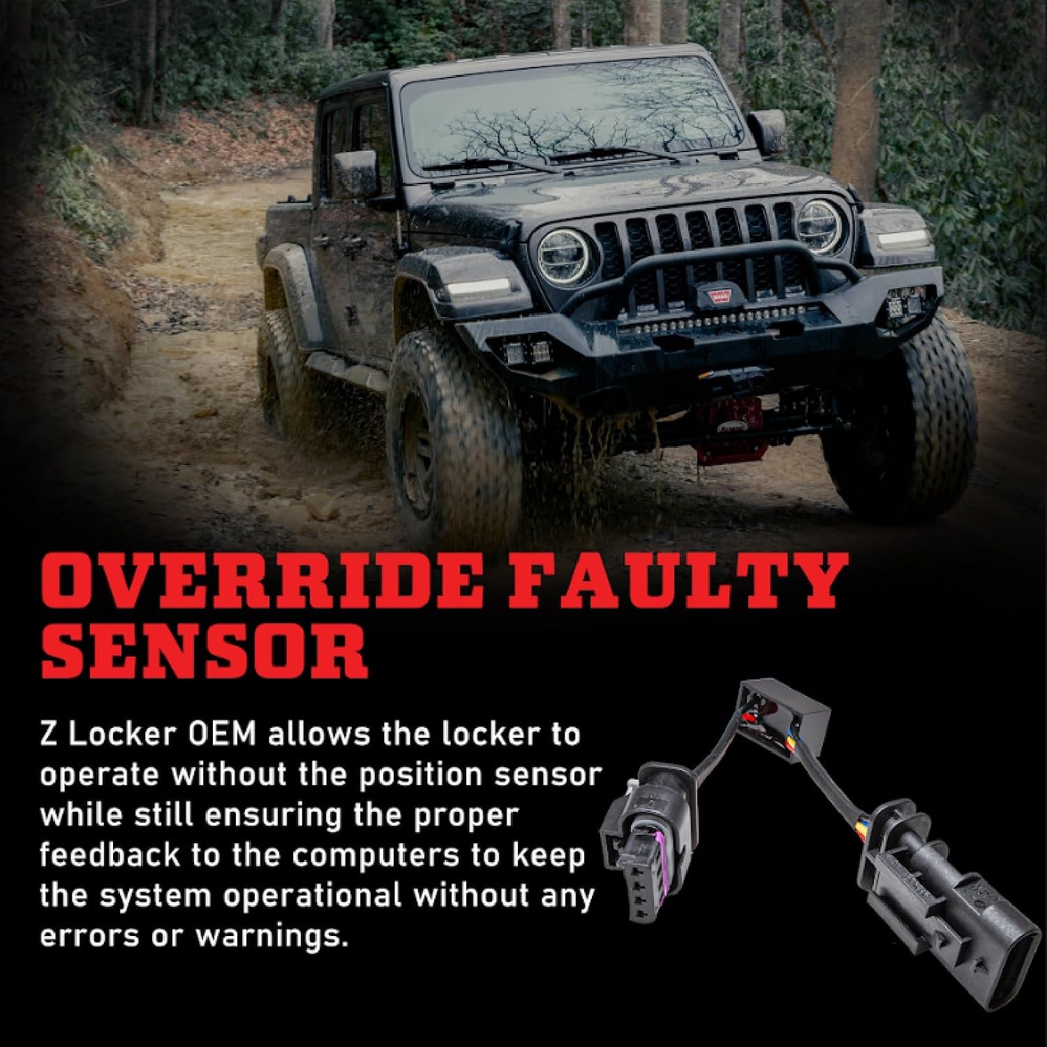 Z Automotive Z Locker OEM fits 2020-2024 Wrangler JL Gladiator JT Rubicon | Fully Functioning Lockers with No Side Effects, Easy Installation | Z_LKR_OEM