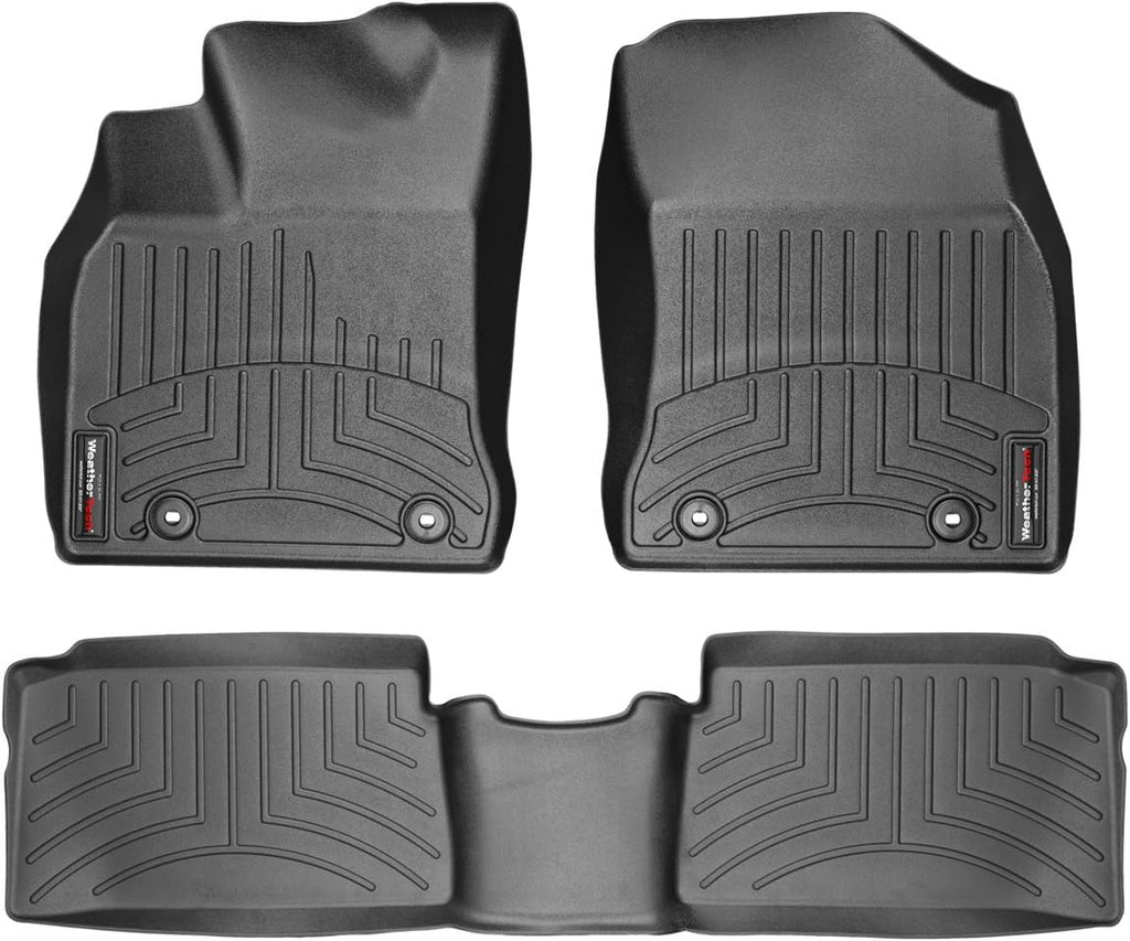 WeatherTech Custom Fit FloorLiners for Lexus CT - 1st & 2nd Row (44484-1-2), Black