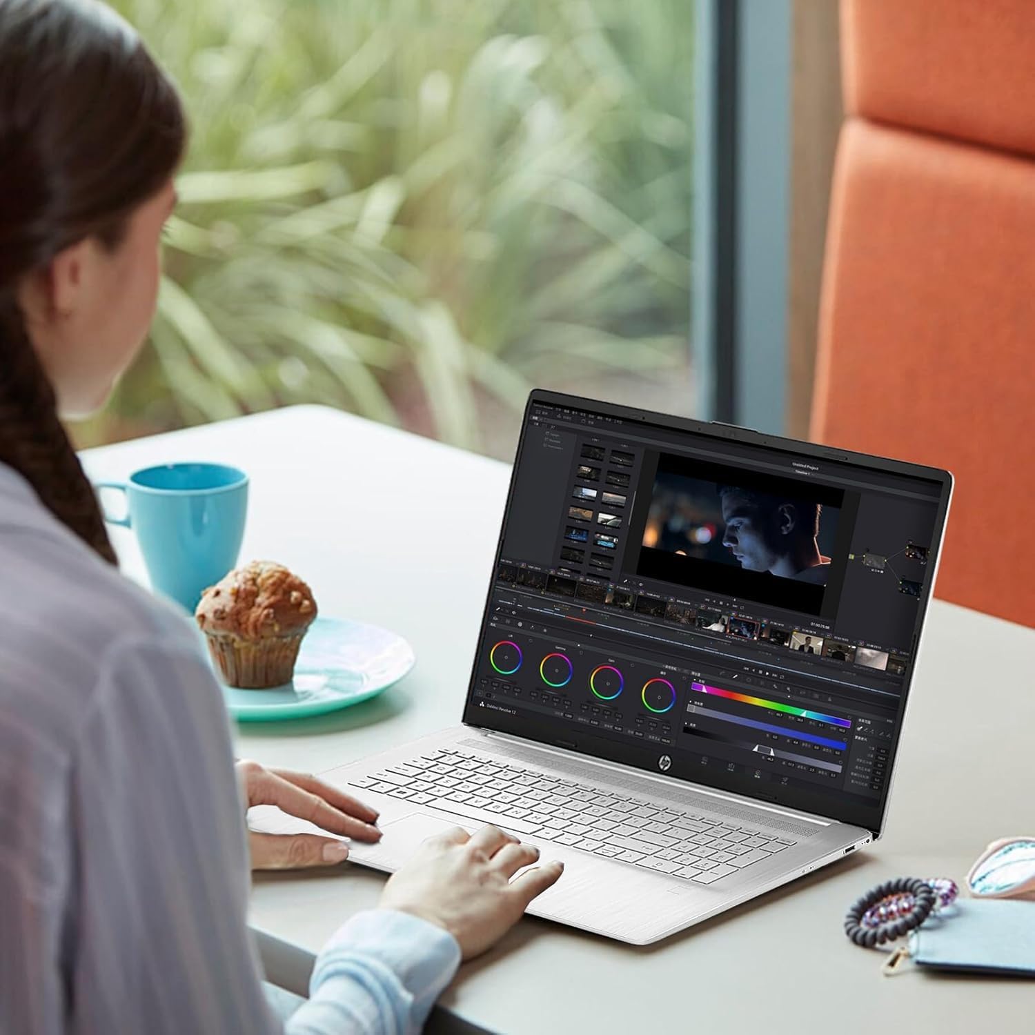 HP 17.3' FHD IPS Touchscreen Business Laptop with Backlit Keyboard | AMD Ryzen 5 7430U Hexa-Core CPU | 16GB RAM, 512GB SSD | WiFi 6, True Vision 720p HD Camera | Windows 11, Natural Silver