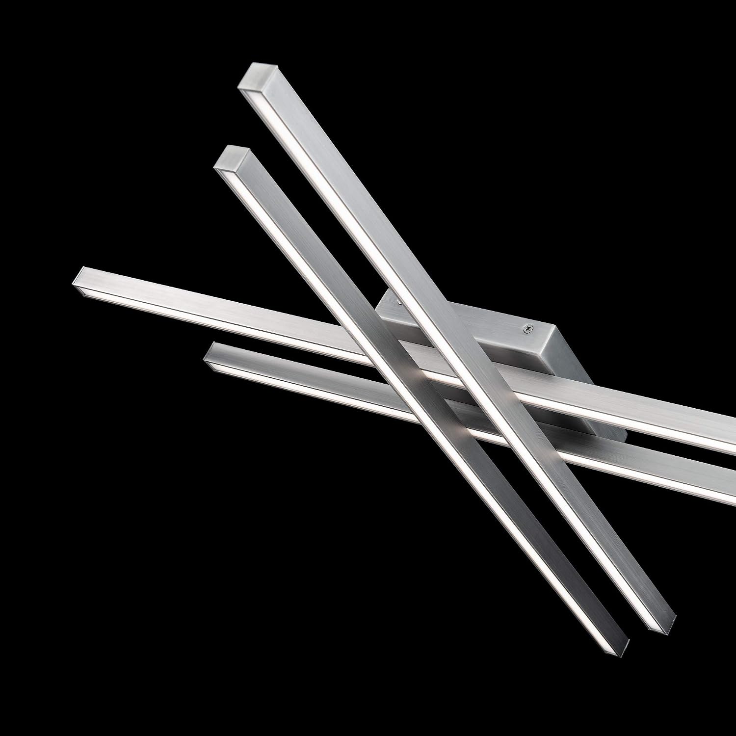 WAC Lighting dweLED, Parallax 32in LED Flush Mount 3-CCT 2700K-3000K-3500K Set to 3000K in Brushed Nickel