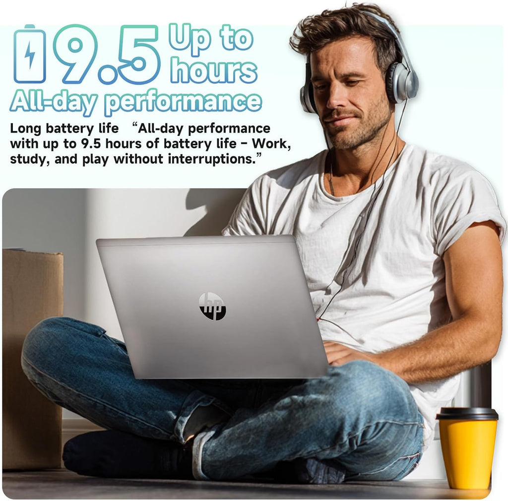 HP 2026 17.3' Laptop, Intel 8-Core i3-N305, 16GB RAM, 512GB SSD, FHD Display, Windows 11 Pro, Numeric Keyboard, WiFi 6 & BT, Webcam, Up to 9.5H Battery Life, for Students & Business, w/Accessories