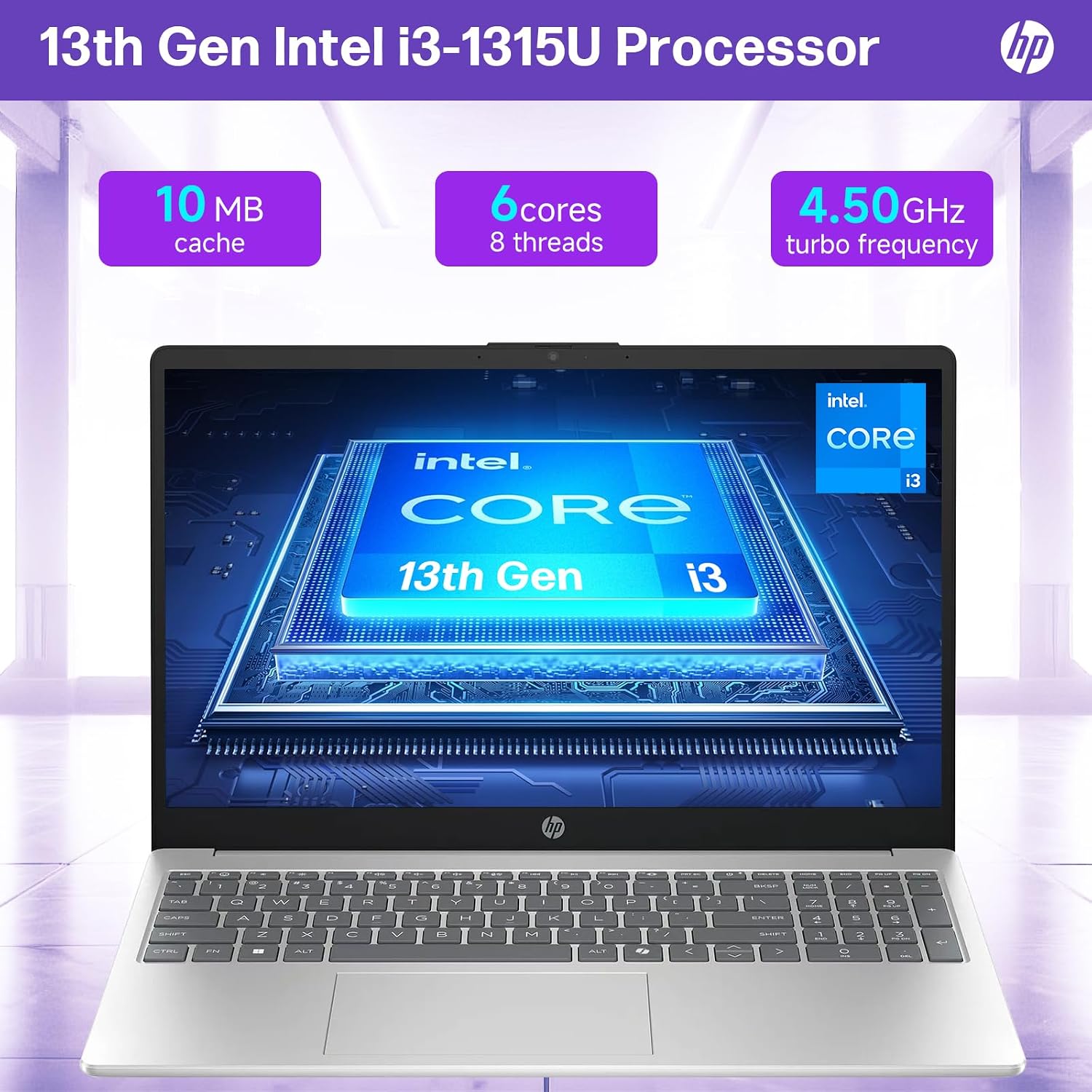 HP 2025 New 15.6' Touchscreen Laptop for Business & Student, 13th Gen Intel i3-1315U up to 4.5 GHz, 32 GB RAM, 1 TB SSD, Intel UHD Graphics, Copilot AI PC, Wi-Fi 6, Long Battery Life, Windows 11 Pro
