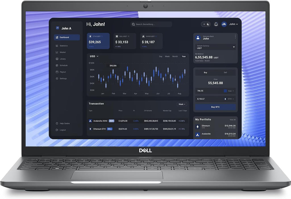 Dell 2025 Precision 15.6' FHD IPS Laptop 12-Core Intel Core Ultra 7 155U 24GB DDR5 1TB NVMe SSD Thunderbolt 4 USB-C w/DP WiFi AX RJ-45 BT Webcam HDMI2.1 Fingerprint Windows 11 Pro