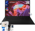 2025 LG Gram 17 Touchscreen Laptop - 17' Touch Display, Intel Ultra 9 288V, Intel Arc, Wi-Fi7, Backlit KB, Copilot+ PC, Lightweight, Long Battery Life, Win 11 Pro, 32GB RAM, 4TB SSD, Accessories
