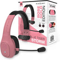 Blue Tiger Storm Rose Gold - Premium Trucker Bluetooth Headset-Wireless Noise Canceling Mono Headset with Mic -High-Fidelity Sound, 30-Hour Talk Time, USB-C Charging - For Truck Drivers, Bluetooth 5.0