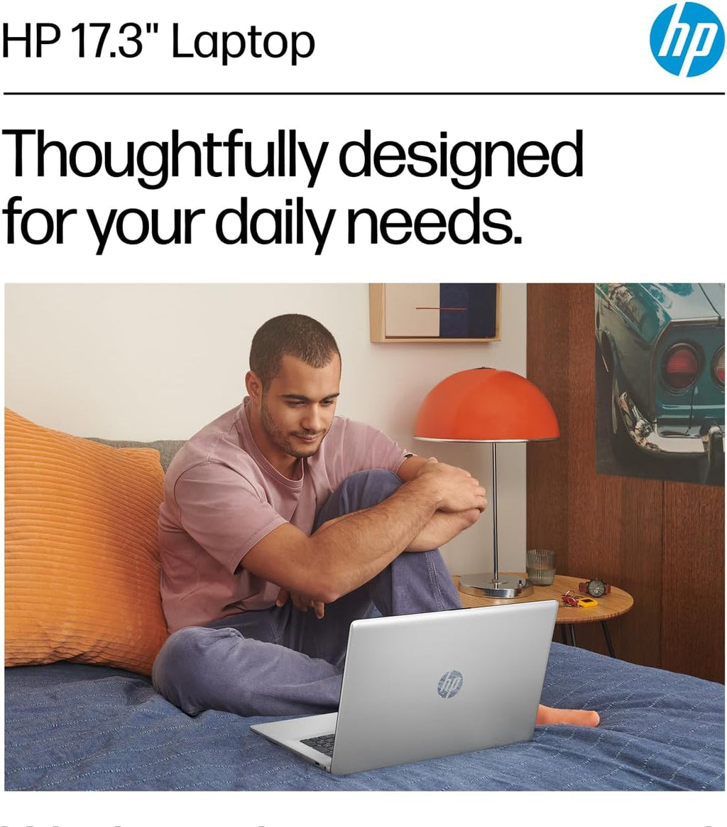 HP 17.3 inch Laptop w/Bluetooth Mouse (17.3' FHD Anti-Glare, AMD Ryzen 5 (> Intel i7-1165G7), 16GB RAM, 512GB SSD) for Business, Home, Student, Long Battery Life, Webcam, Fast Charge, Win 11 Home