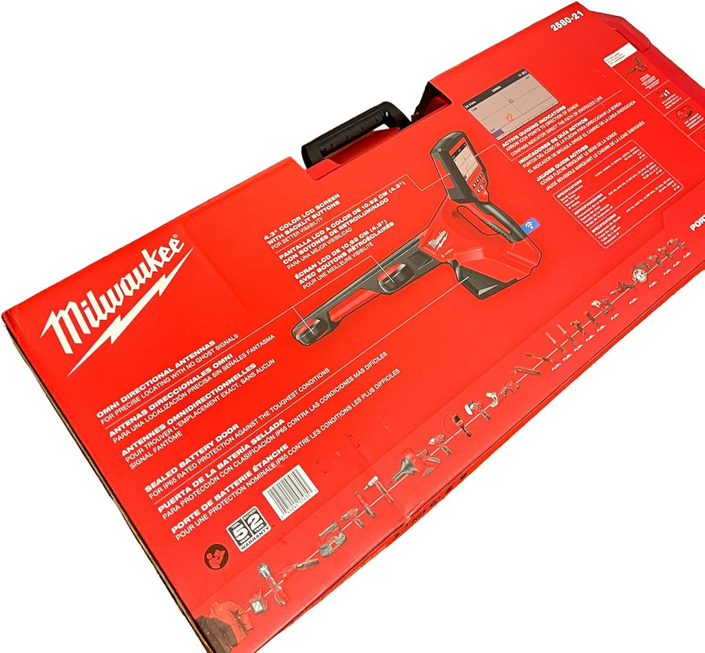 Milwaukee M12 ONE-KEY 12-Volt Lithium-Ion Wireless Hand-Held Pipeline Locator Kit with Battery and Charger - NEW!! (2580-21)