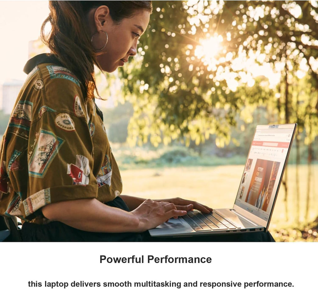 HP New 15.6 inch Laptop Computer, 2026 Edition, Intel High-Performance 4 cores N100 CPU, 128GB SSD, Windows 11 Pro with Office 365 for The Web