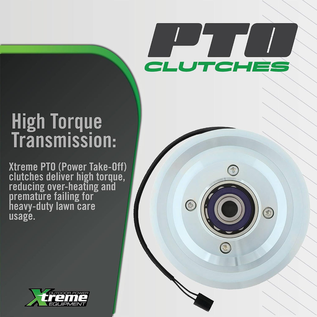 Xtreme Outdoor Power Equipment X0710A PTO Clutch Compatible with/Replacement for Ogura GT1TR14, GT1-TR14, 119-2595 7 11/16' Pulley Diameter, CC Rotation, 1/2' or 5/8' Belt Width,1 1/8' ID