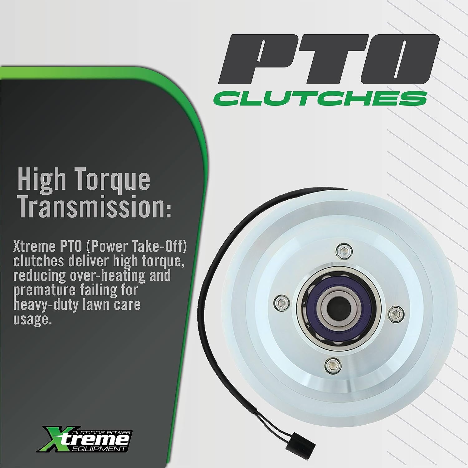Xtreme Outdoor Power Equipment X0710A PTO Clutch Compatible with/Replacement for Ogura GT1TR14, GT1-TR14, 119-2595 7 11/16' Pulley Diameter, CC Rotation, 1/2' or 5/8' Belt Width,1 1/8' ID