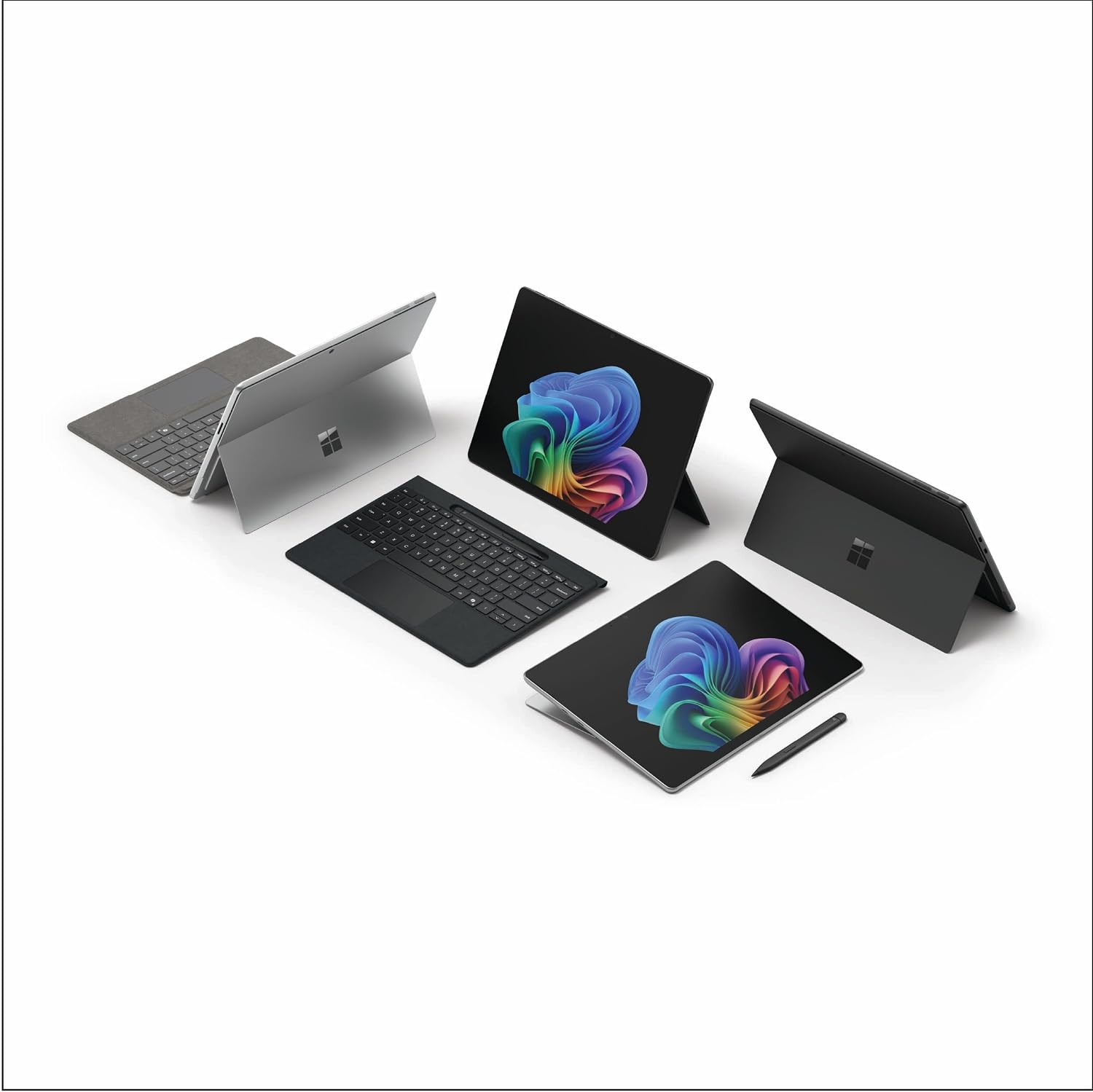 Microsoft Surface Pro for Business 2-n-1 Laptop/Tablet (2025) Windows 11 Copilot+ PC, 13 Touchscreen Display Intel Core Ultra 5 (Series 2) 16GB RAM 256GB SSD Storage Aluminum Platinum