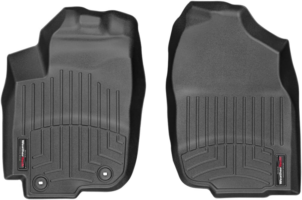WeatherTech Custom Fit FloorLiners for Toyota RAV4, RAV4, RAV4-1st Row (445101), Black