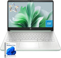 HP 14' Student Business Laptop - Windows 11 Pro • 1-Year Office 365 • Intel Quad-Core N150 • HD Anti-Glare Display • Wi-Fi 6 • Copilot+ PC • Green • 16G RAM • 128G UFS + 256GB Micro SD Card