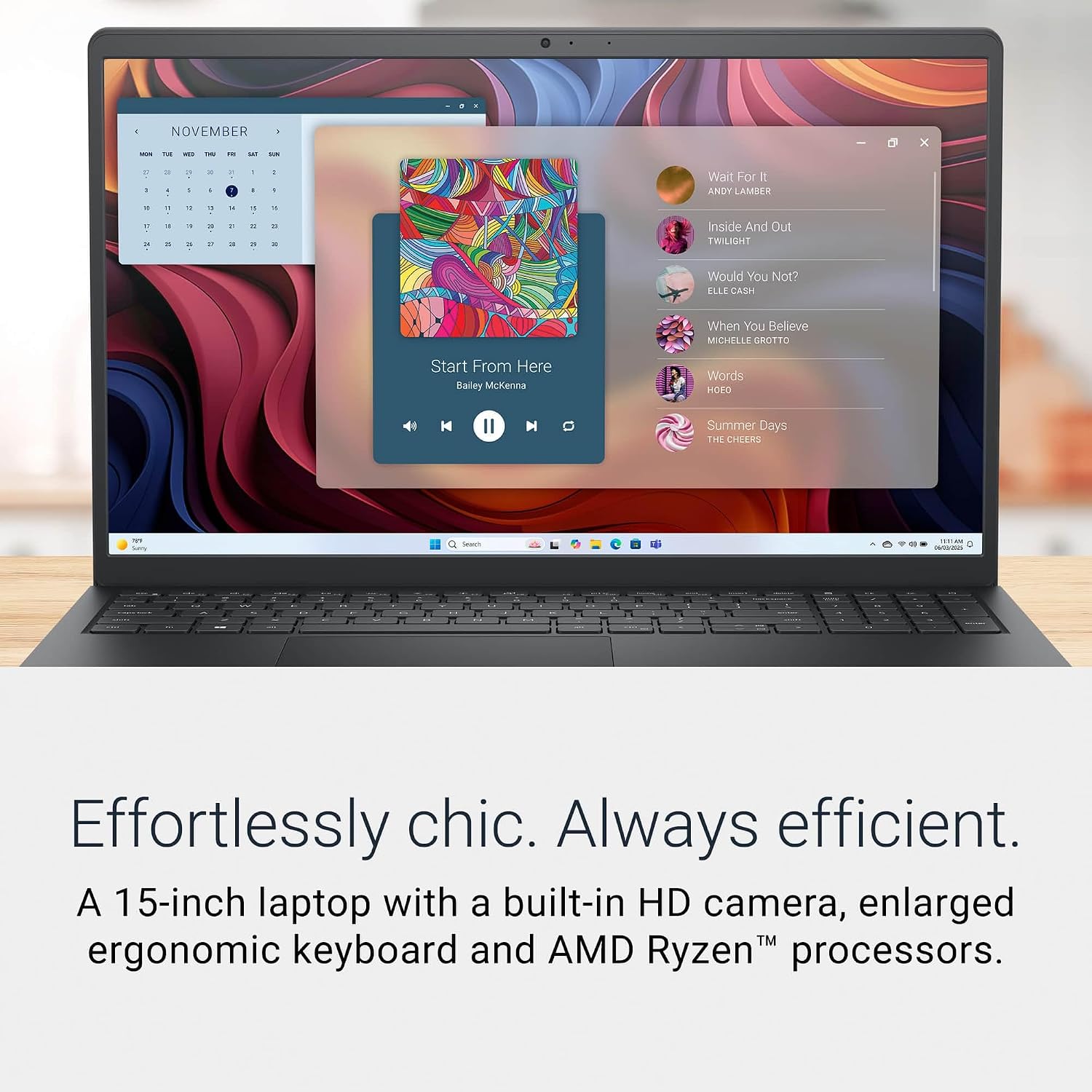 Dell Inspiron 15 Touchscreen Laptop Computer, Windows 11 Pro, Free Lifetime MS Office, AMD Ryzen 7 7730U, 15.6'' FHD WVA Display, 16GB RAM + 1TB SSD, 8-in-1 HUB & Mouse, AMD Radeon Graphics