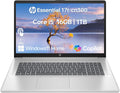 HP Essential 17 Laptop AI PC, 17.3' Touchscreen, Intel Core i5-1334U (10 Cores, up to 4.6GHz Max Turbo), 16GB RAM, 1TB SSD, Backlit Keyboard, Fingerprint Reader, Wi-Fi 6, Windows 11 Home, Silver