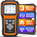 FOXWELL NT630 Plus OBD2 Scanner with ABS and SRS, Brake Code Reader with Auto Bleed, ABS Module Bidirectional Control, Oil EPB SAS Reset, Check Engine Light, Live Data, No Subscription Required