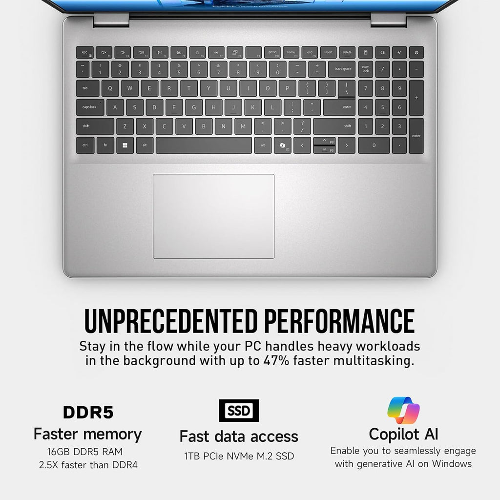 2026 Dell 16 Touchscreen Laptop Computer, 16' FHD+ Touch Screen Student&Business Laptop PC, Intel 10-Core 7 (Beat i7-1355U), 16GB DDR5 1TB SSD, Windows 11 Pro, Backlit Keyboard,Fingerprint,Wi-Fi 6E