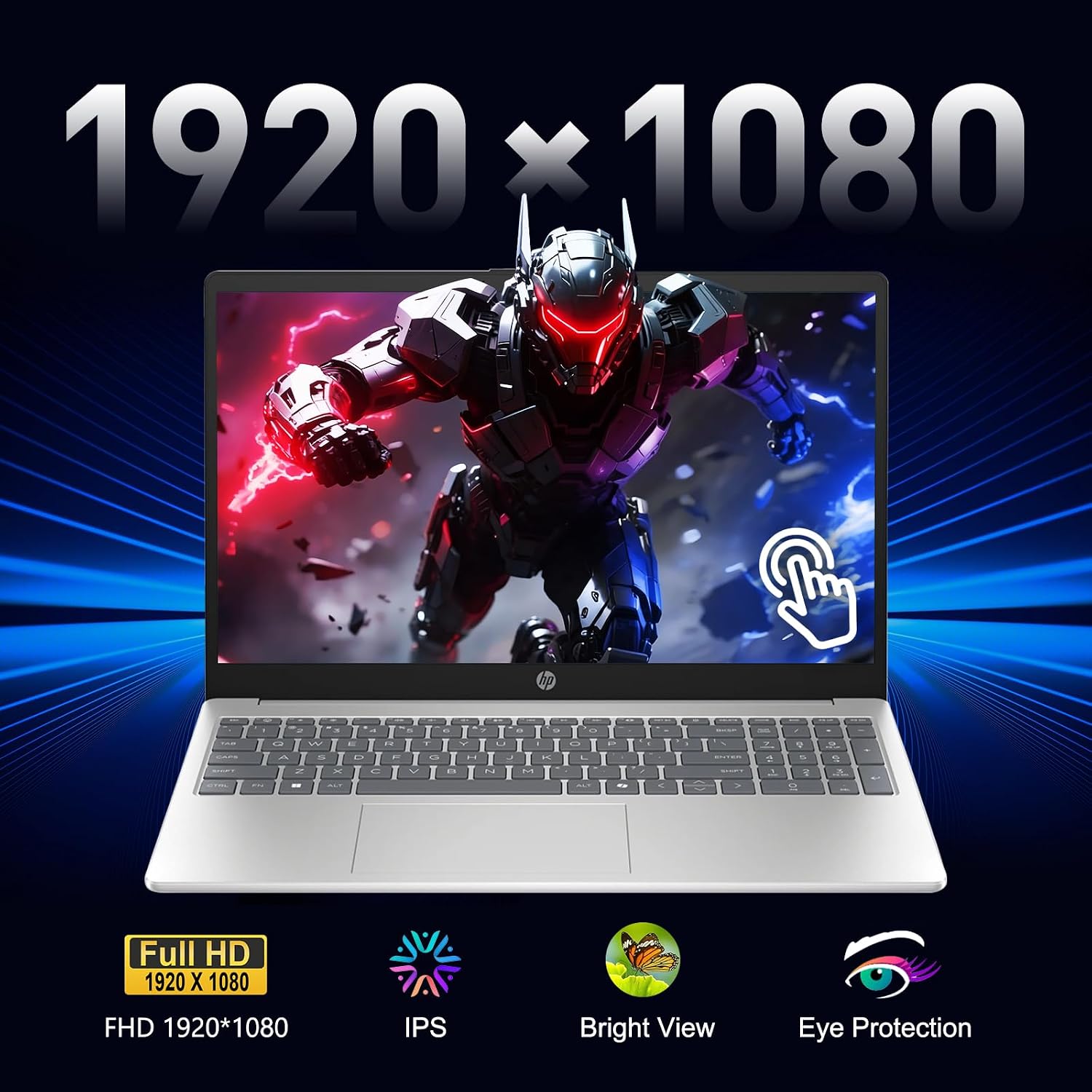 HP Touchscreen Laptop, Intel 14 Cores Ultra 5 125H (Up to 4.5GHz, Beat i7-1360P), 24GB DDR5 RAM 1TB SSD, Win 11 15.6' FHD Display Wifi6 Numeric Keypad w/GM Accessory Computer for Business Gaming