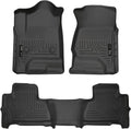 Husky Liners Weatherbeater Floor Mats | Fits 2015-2020 Chevrolet Tahoe & GMC Yukon | Front & 2nd Row, 3-pc Black - 99201