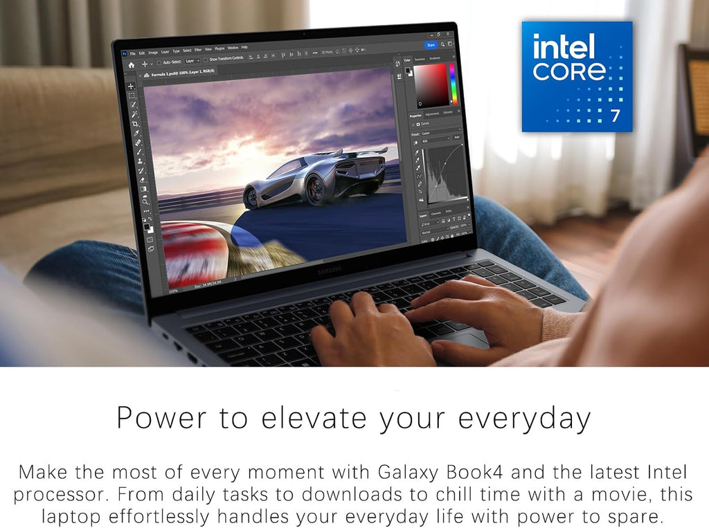 Samsung Galaxy Book4 Business Laptop Copilot AI PC, 15.6 FHD Display, Intel 10-Core 7 150U Processor, 16 GB RAM, 2 TB SSD, Backlit Keyboard, Fingerprint, Wi-Fi, Bluetooth, HDMI, Windows 11 Pro